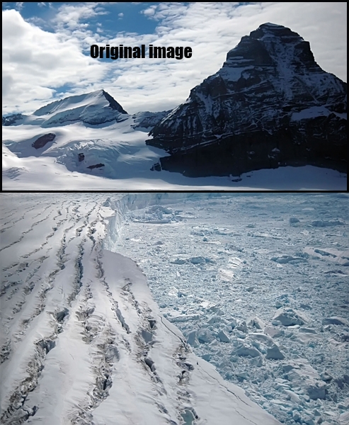 Creation of Dry Brush Glacier: Step 2